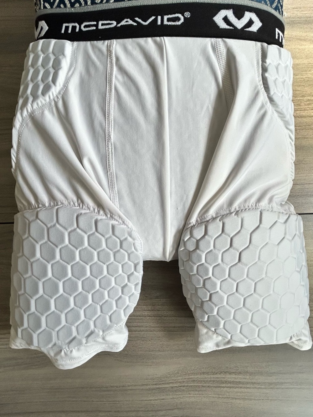 McDavid Men’s White Padded Compression Shorts